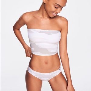 🆕 Victoria’s Secret PINK White Camo Tube Top